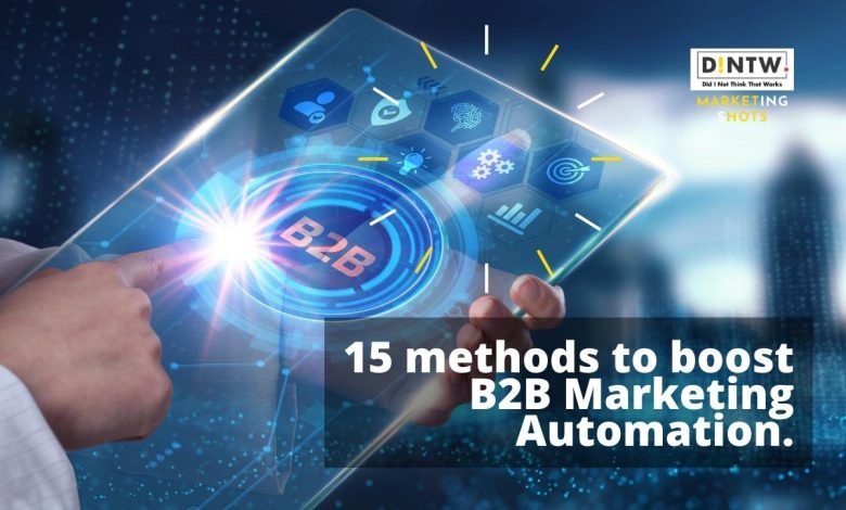 B2B marketing automation features