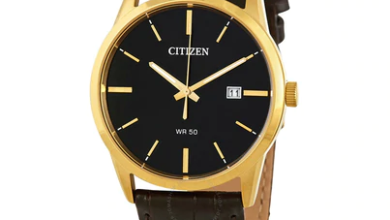 Photo of Men’s White Dial Dark Band Quartz citizen watches
