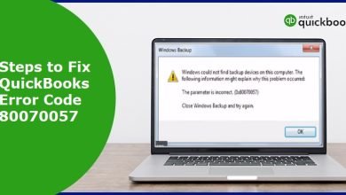 Photo of Fix QuickBooks Error 80070057 (The parameter is incorrect)